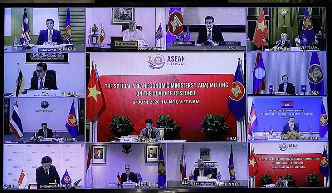 Hội nghị Bộ trưởng kinh tế ASEAN trực tuyến thông qua Kế hoạch Hành động Hà Nội ứng phó Covid-19 hoi nghi bo truong kinh te asean truc tuyen thong qua ke hoach hanh dong ha noi ung pho covid 19