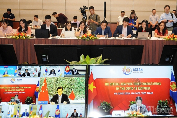 Hội nghị AEM+3 trực tuyến: Ra Tuyên bố chung cụ thể hóa hành động ứng phó Covid-19 hoi nghi aem3 truc tuyen ra tuyen bo chung cu the hoa hanh dong ung pho covid 19