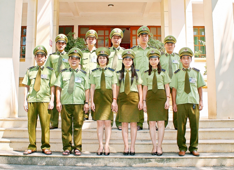 Trang phục hiện tại của lực lượng Quản lý thị trường 