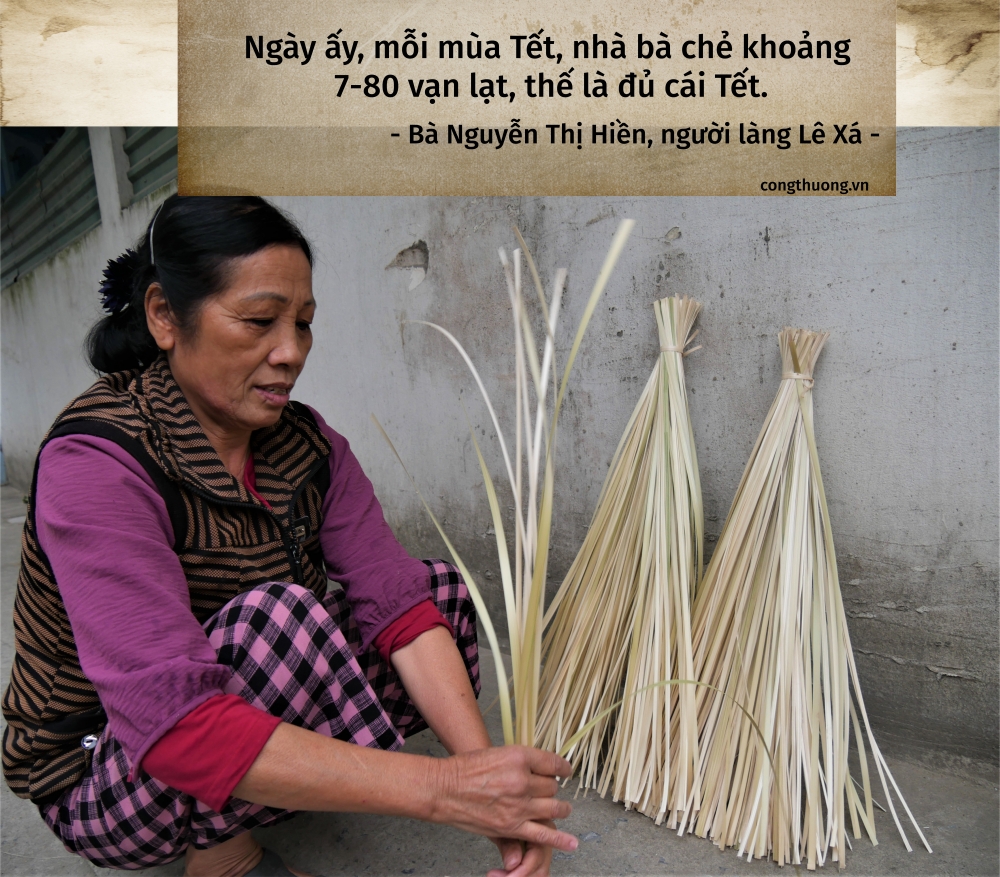 Lê Xá – níu giữ nghề giang, nứa trăm năm…