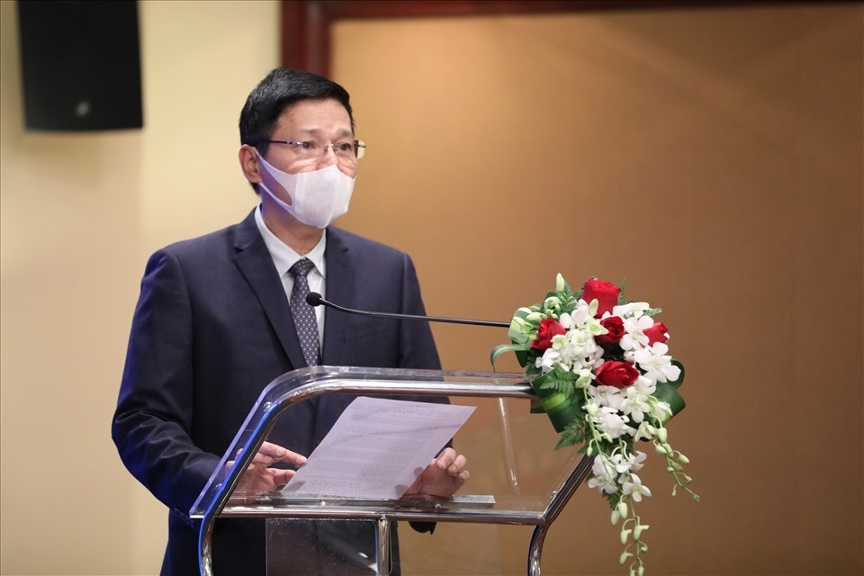 Ông Nguyễn Ngọc Hiển - Tổng Biên tập báo Lao Động phát biểu khai mạc hội thảo Ông Nguyễn Ngọc Hiển - Tổng Biên tập báo Lao Động phát biểu khai mạc hội thảo