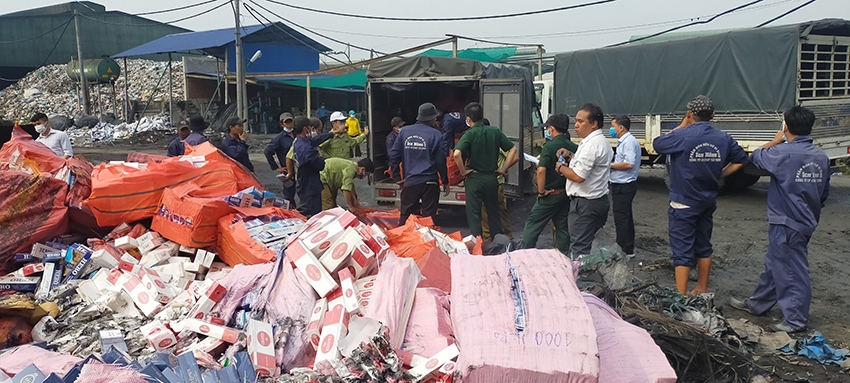 Cao Bằng: Tạm giữ hơn 1.800kg nguyên liệu lá thuốc lá không rõ nguồn gốc Cao Bằng: Tạm giữ hơn 1.800kg nguyên liệu lá thuốc lá không rõ nguồn gốc