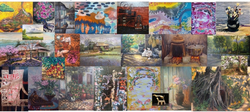 Triển lãm trưng bày 80 tác phẩm của 40 hoạ sỹ Triển lãm trưng bày 80 tác phẩm của 40 hoạ sỹ