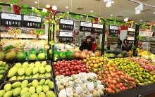 Hoa quả tươi đầu vụ giá rẻ, đắt khách