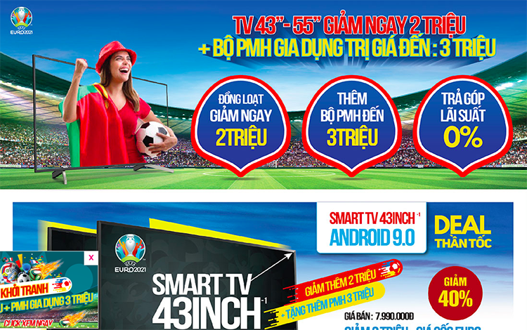 Nhiều chương trình ưu đãi tưng bừng đón mùa bóng lăn