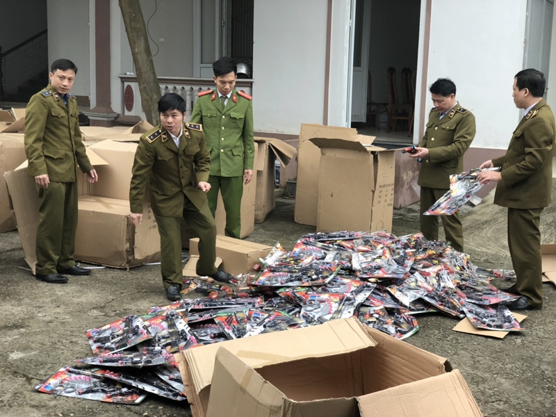 vinh phuc xu phat 19 vu vi pham gia mao nhan hieu tai thi tran tho tang