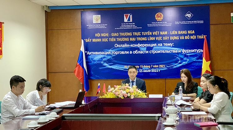Hội nghị, Giao thương trực tuyến Việt Nam – Liên bang Nga: Đẩy mạnh xúc tiến thương mại trong lĩnh vực xây dựng và đồ nội thất Hội nghị, Giao thương trực tuyến Việt Nam – Liên bang Nga: Đẩy mạnh xúc tiến thương mại trong lĩnh vực xây dựng và đồ nội thất