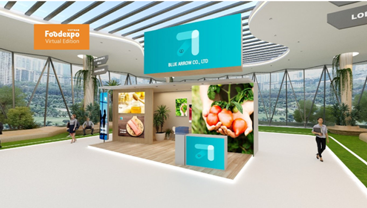 Một mẫu gian hàng 3D tại Triển lãm trực tuyến Vietnam Foodexpo 2021 Một mẫu gian hàng 3D tại Triển lãm trực tuyến Vietnam Foodexpo 2021