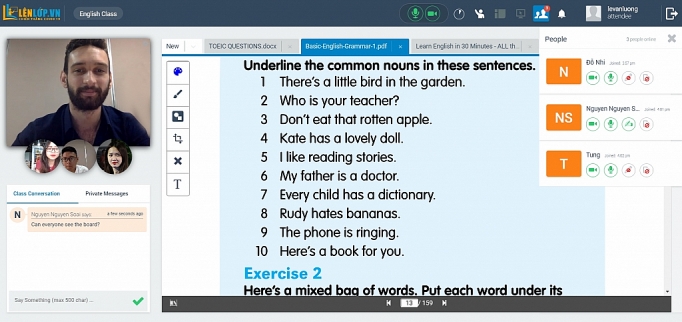 lenlopvn ra ma t nen tang lop hoc truc tuyen da phuong tien dau tien tai viet nam