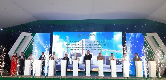 khoi cong nha may dot rac phat dien cong nghe cao dau tien tai bac ninh