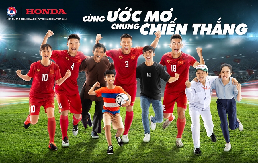 Honda Việt Nam tiếp tục đồng hành cùng các Đội tuyển Bóng đá Quốc gia Việt Nam