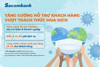 Sacombank giảm lãi suất 1%/năm cho các khách hàng bị ảnh hưởng bởi Covid-19