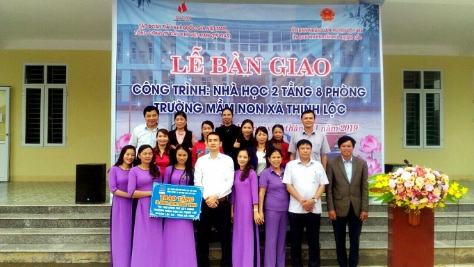 PV GAS tham gia tài trợ xây dựng công trình trường mầm non tại Hà Tĩnh pv gas tham gia tai tro xay dung cong trinh truong mam non tai ha tinh