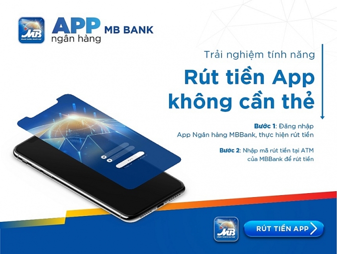 rut tien khong can the voi app ngan hang mbbank