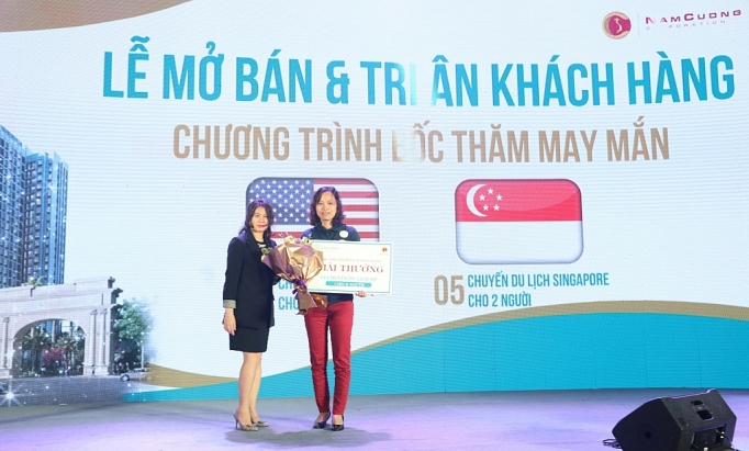 bung no giao dich tai su kien mo ban va tri an khach hang du an anland premium