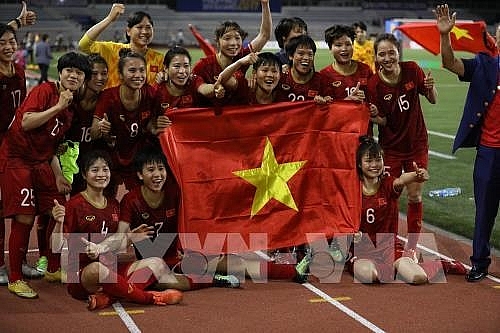 vietcombank thuong 500 trieu dong cho doi tuyen bong da nu vo dich sea games 30