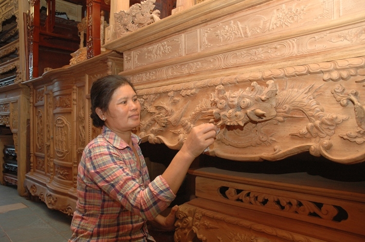 Làng nghề gỗ Đồng Kỵ: Chủ động hội nhập chu dong hoi nhap