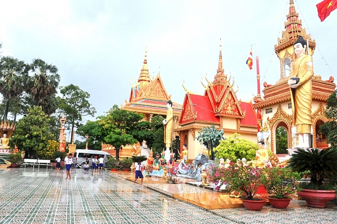 chua xiem can net dep van hoa khmer