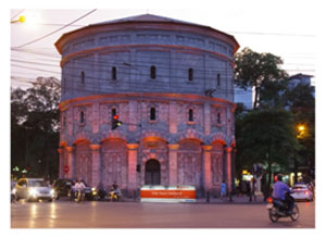 "Bắt tay" chiếu sáng tháp nước Hàng Đậu "Bắt tay" chiếu sáng tháp nước Hàng Đậu