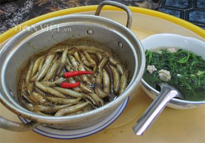 Đặc sản cá lìm kìm kho khô mùa nước lũ