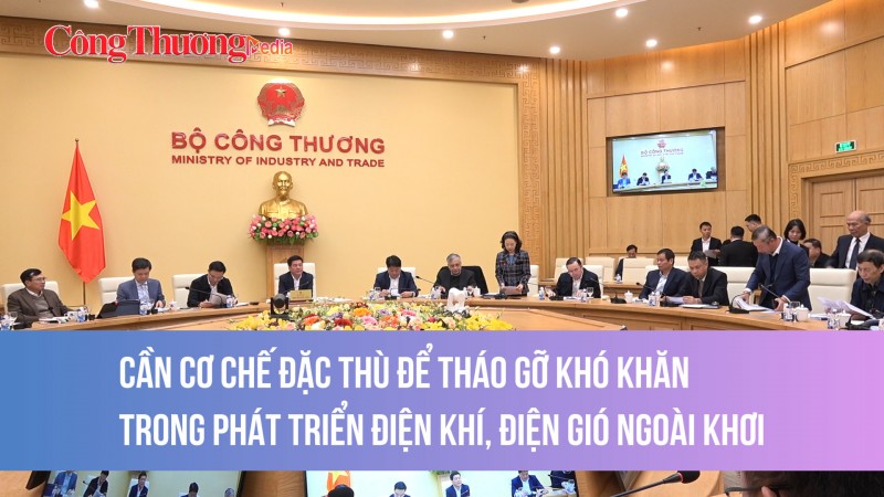 Cần cơ chế đặc thù để tháo gỡ khó khăn trong phát triển điện khí, điện gió ngoài khơi