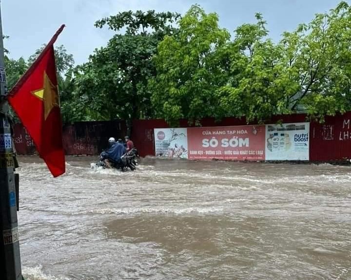 Mưa lớn ngập lụt ở thành phố Hải Phòng