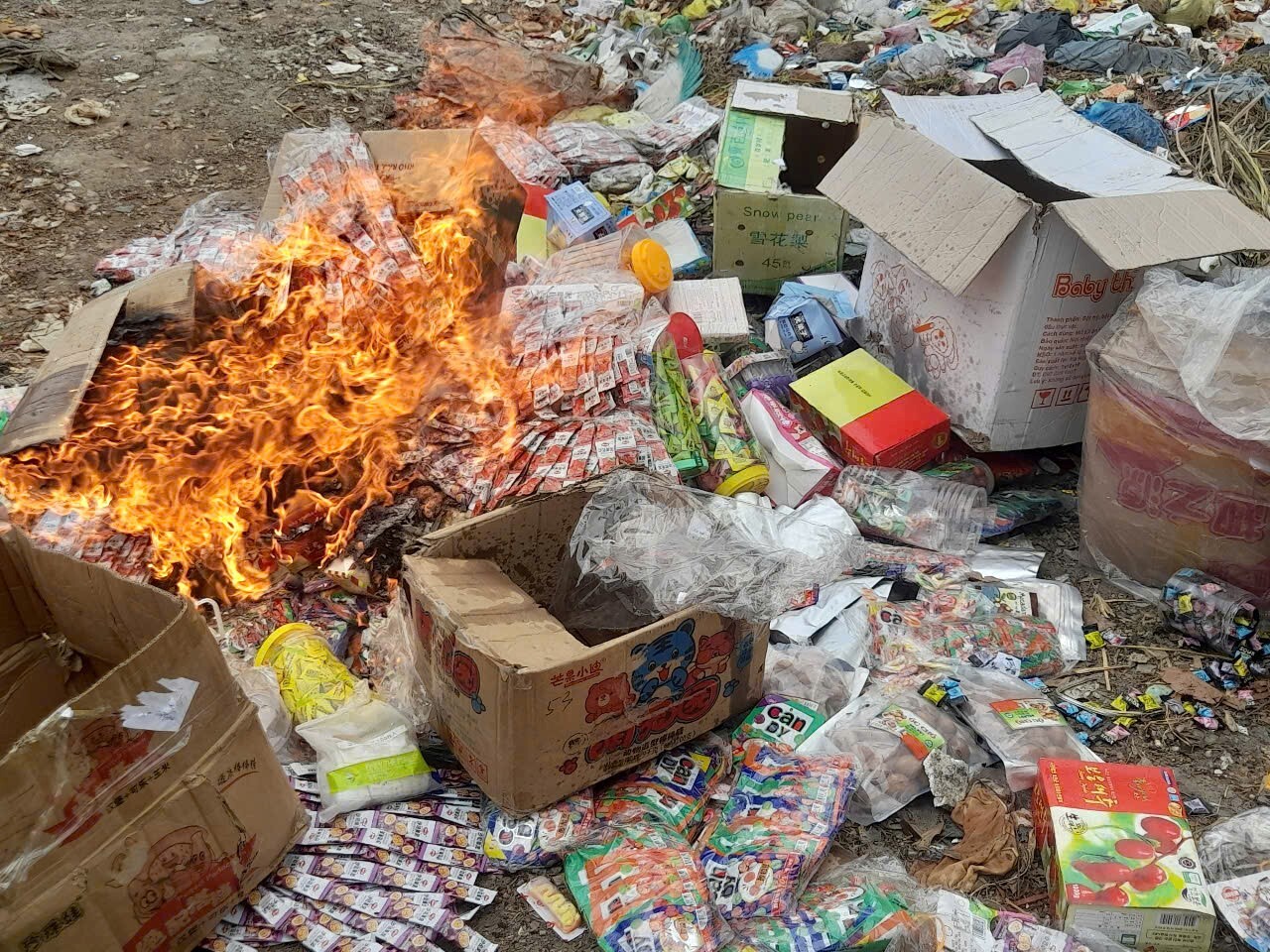 Thanh Hóa: Tiêu hủy hơn 2,3 nghìn sản phẩm nhập lậu