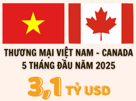 Infographic | Việt Nam xuất siêu 2,34 tỷ USD sang Canada