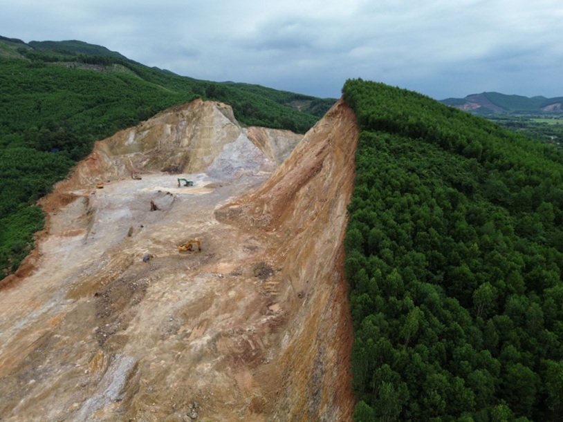 Vi phạm trong khai thác khoáng sản, Công ty Cổ phần KH Group bị phạt 250 triệu đồng