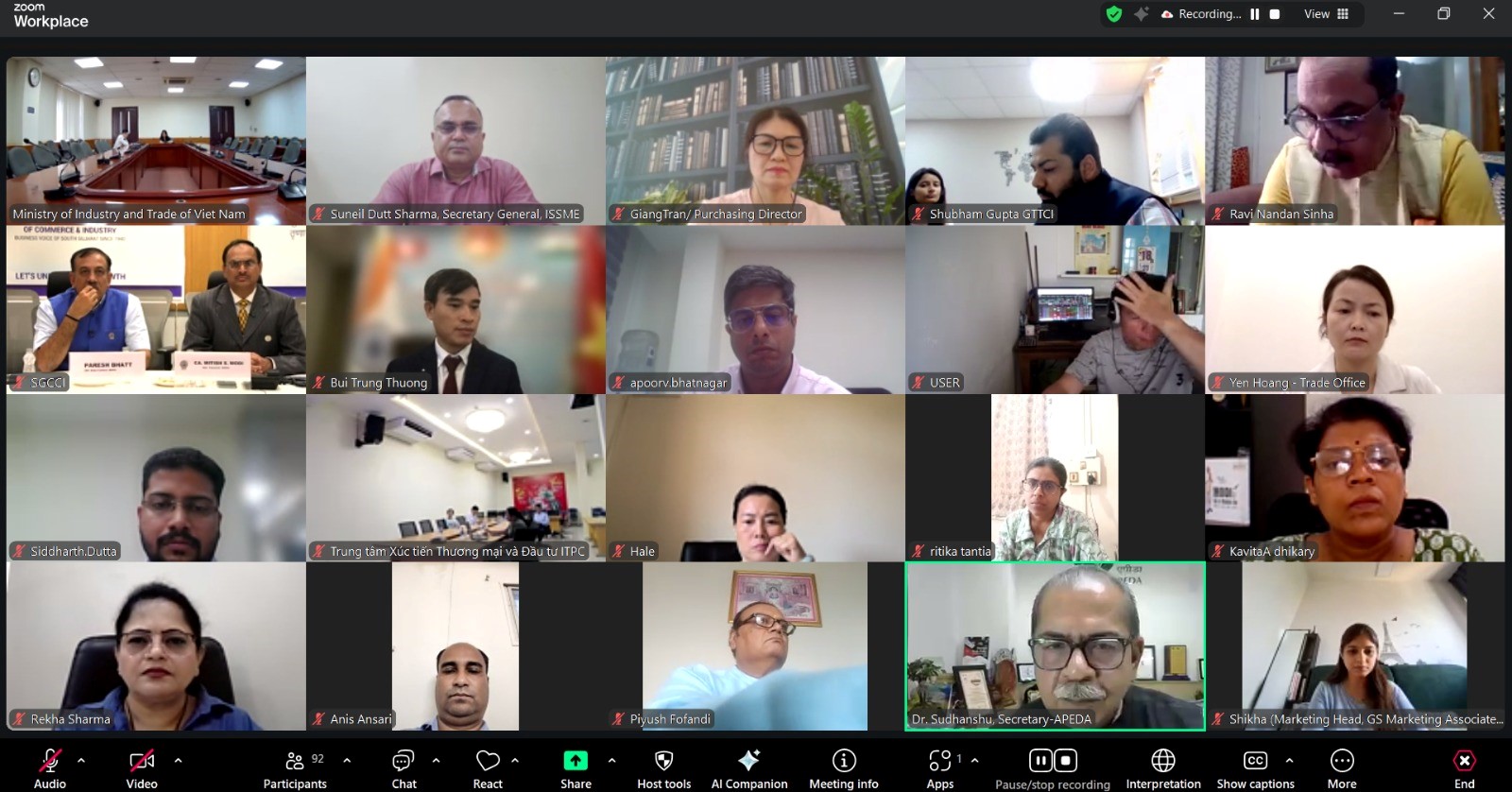 Gần 100 doanh nghiệp Việt - Ấn kết nối giao thương trực tuyến