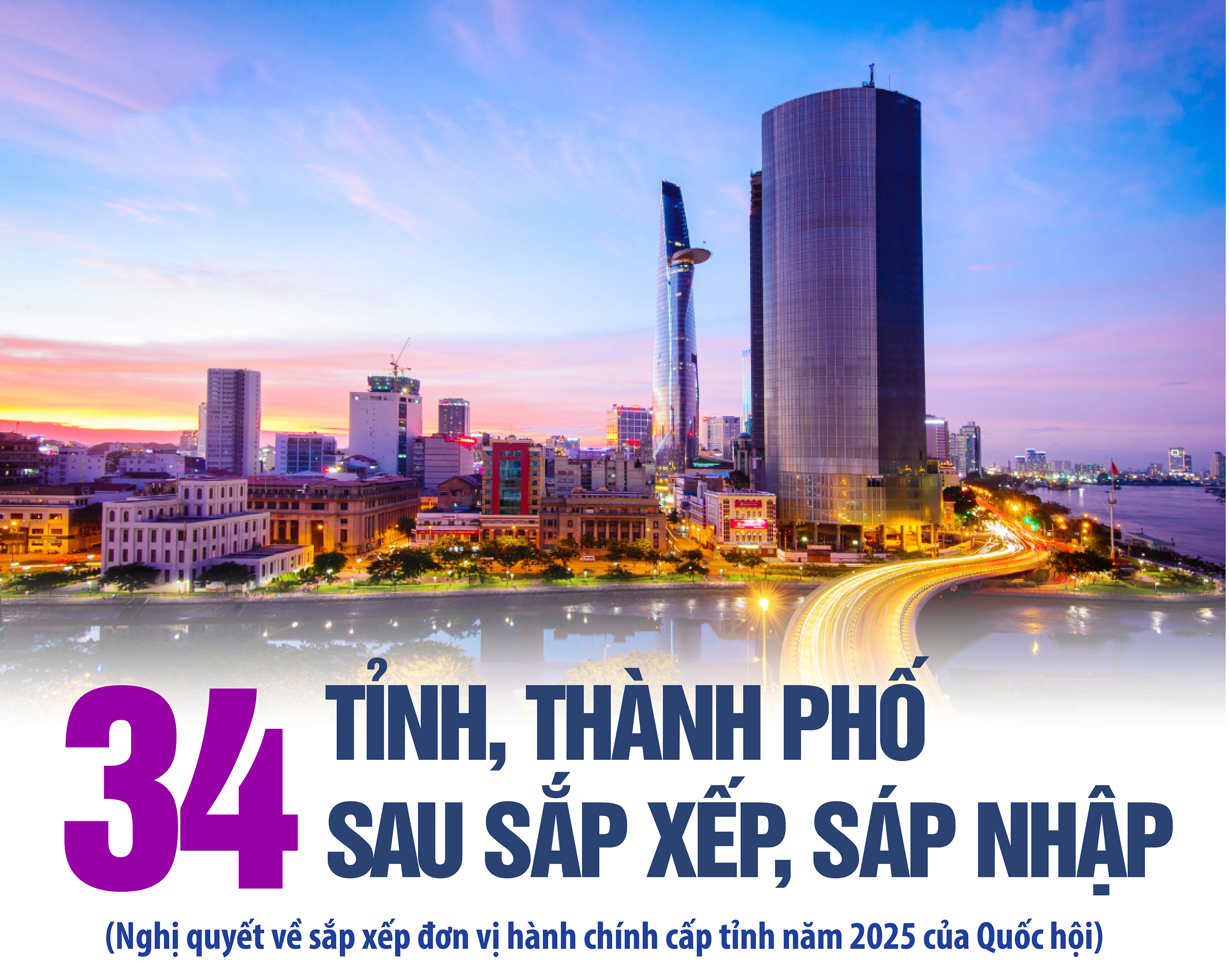 Infographic | 34 tỉnh, thành phố sau sắp xếp, sáp nhập
