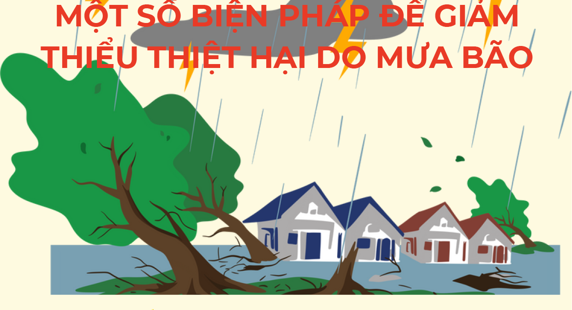 Infographic | Một số biện pháp giảm thiểu thiệt hại do mưa bão gây ra