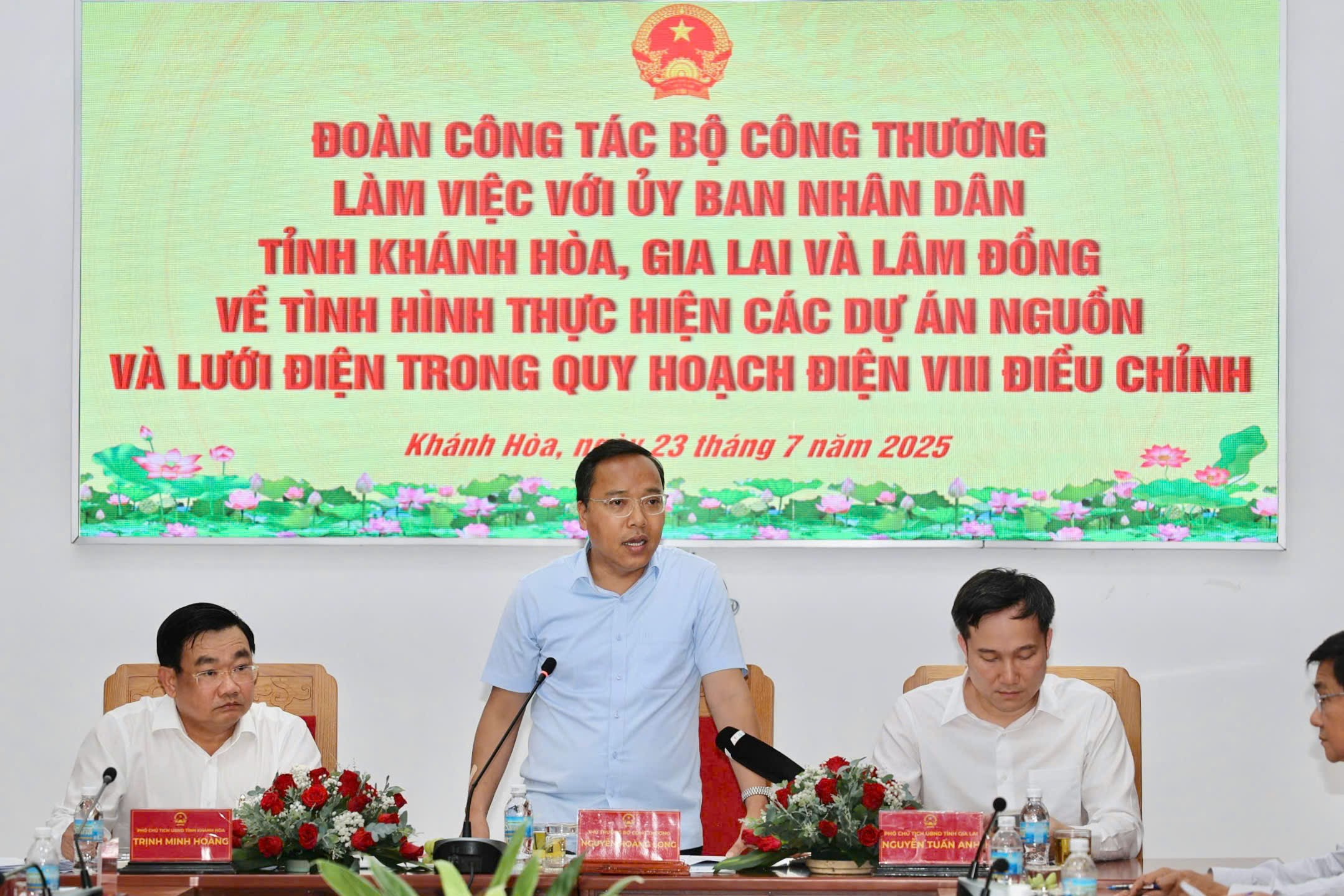 Thứ trưởng Nguyễn Hoàng Long làm việc với 3 tỉnh Khánh Hòa, Lâm Đồng, Gia Lai