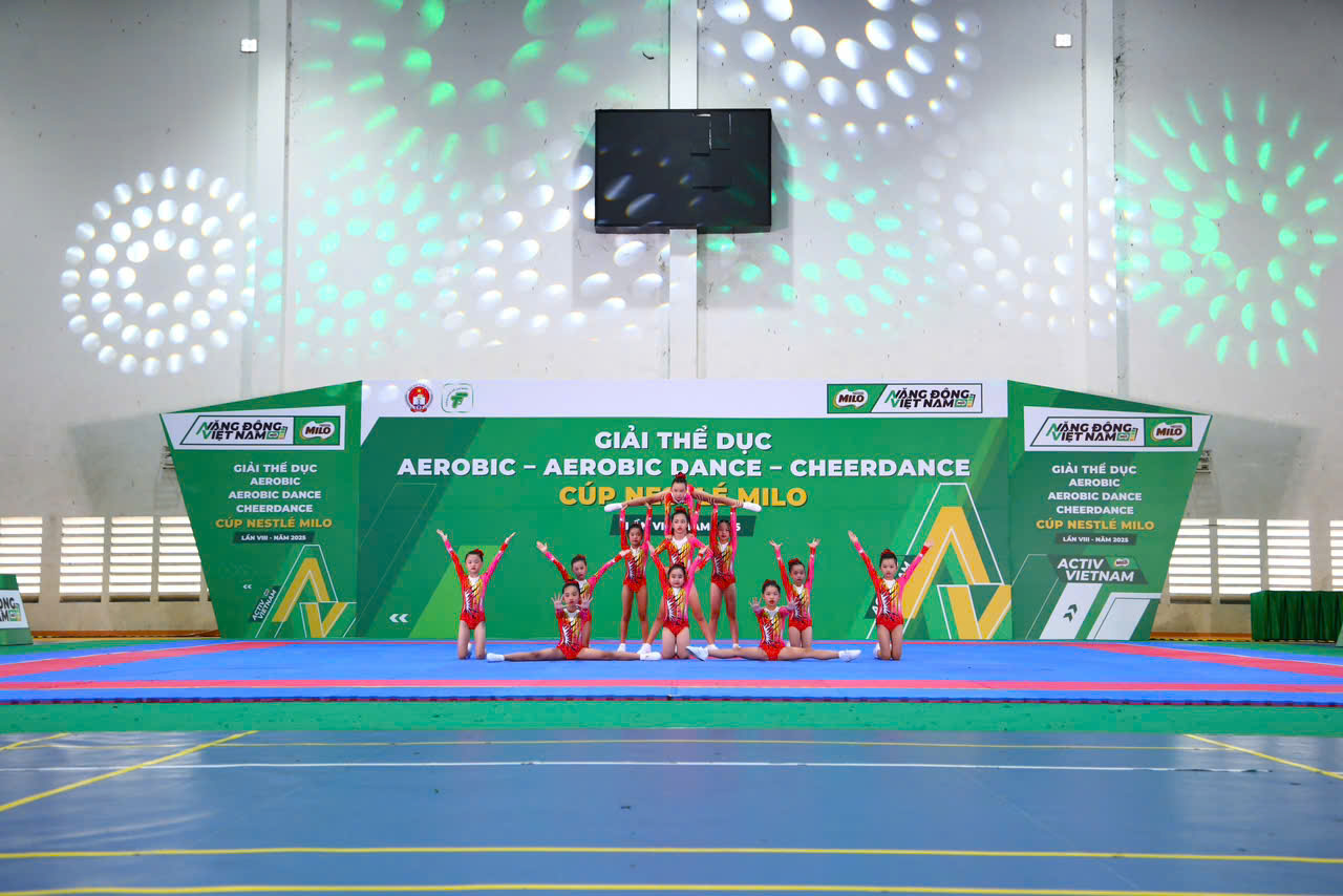 Mãn nhãn với màn trình diễn của 68 đội tại Giải thể dục Aerobic Cúp MILO lần VIII