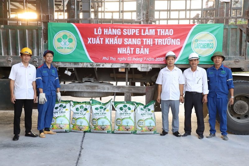 Phân bón Lâm Thao tiếp tục xuất khẩu sang thị trường Nhật Bản