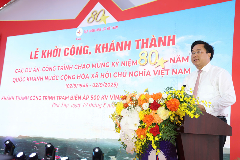 Ông Trần Duy Đông - Chủ tịch UBND tỉnh Phú Thọ phát biểu tại buổi lễ - Ảnh: Đình Dũng