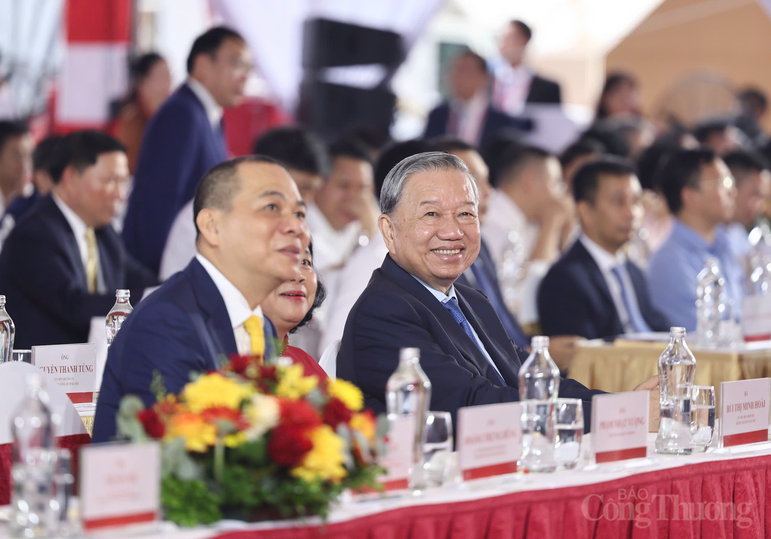 Tổng Bí thư Tô Lâm dự lễ khởi công, khánh thành 250 công trình tại điểm cầu trung tâm - Ảnh: Nam Nguyễn