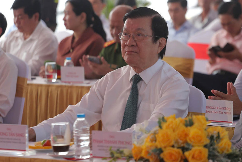 Nguyên Chủ tịch nước Trương Tấn Sang dự sự kiện.