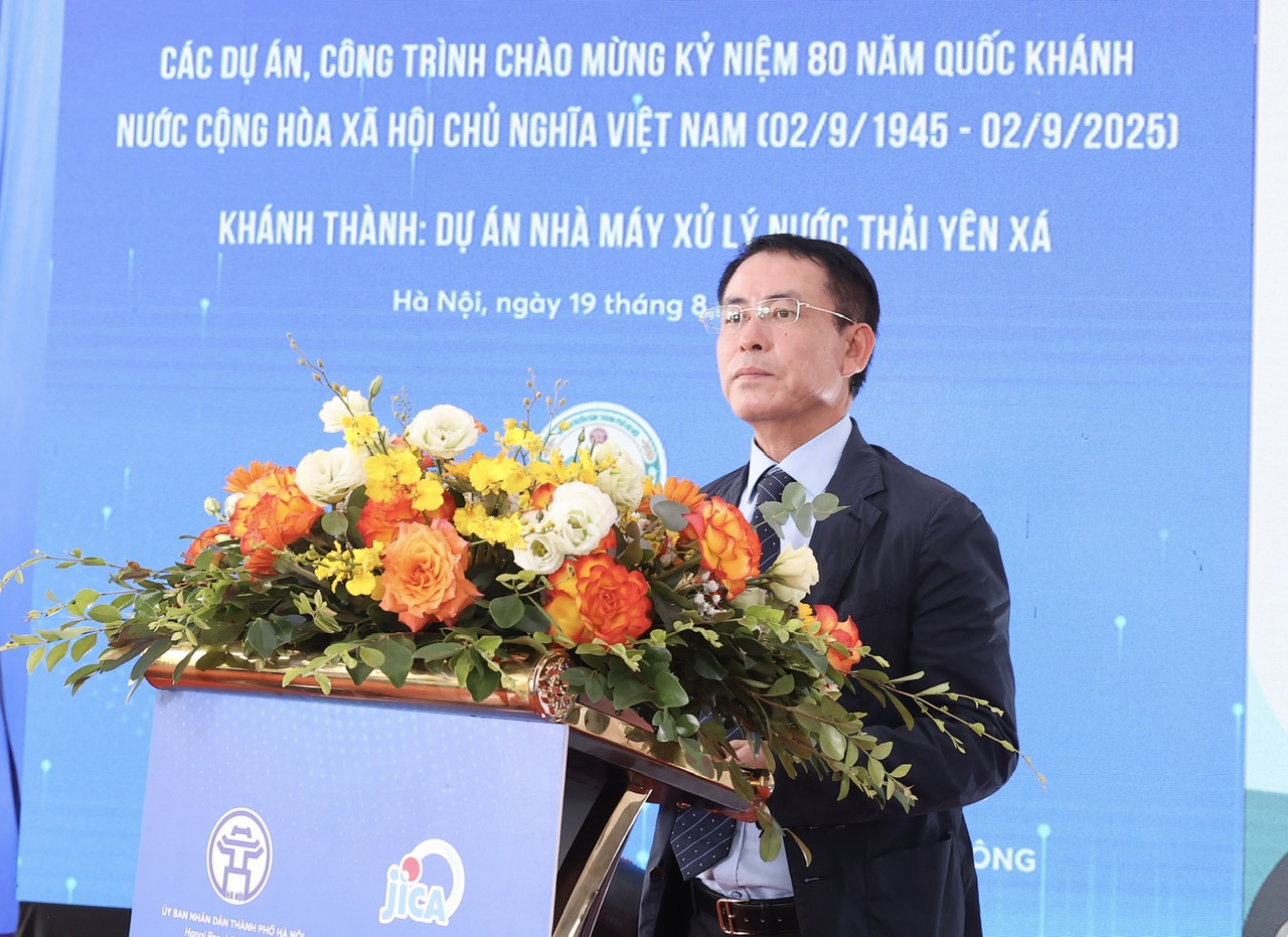 Khánh thành nhà máy xử lý nước thải lớn nhất Hà Nội 