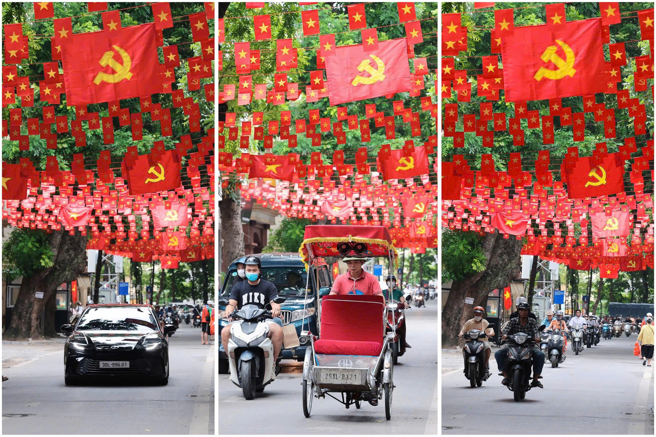 Hà Nội trong sắc đỏ cờ hoa chào mừng 80 năm Quốc khánh