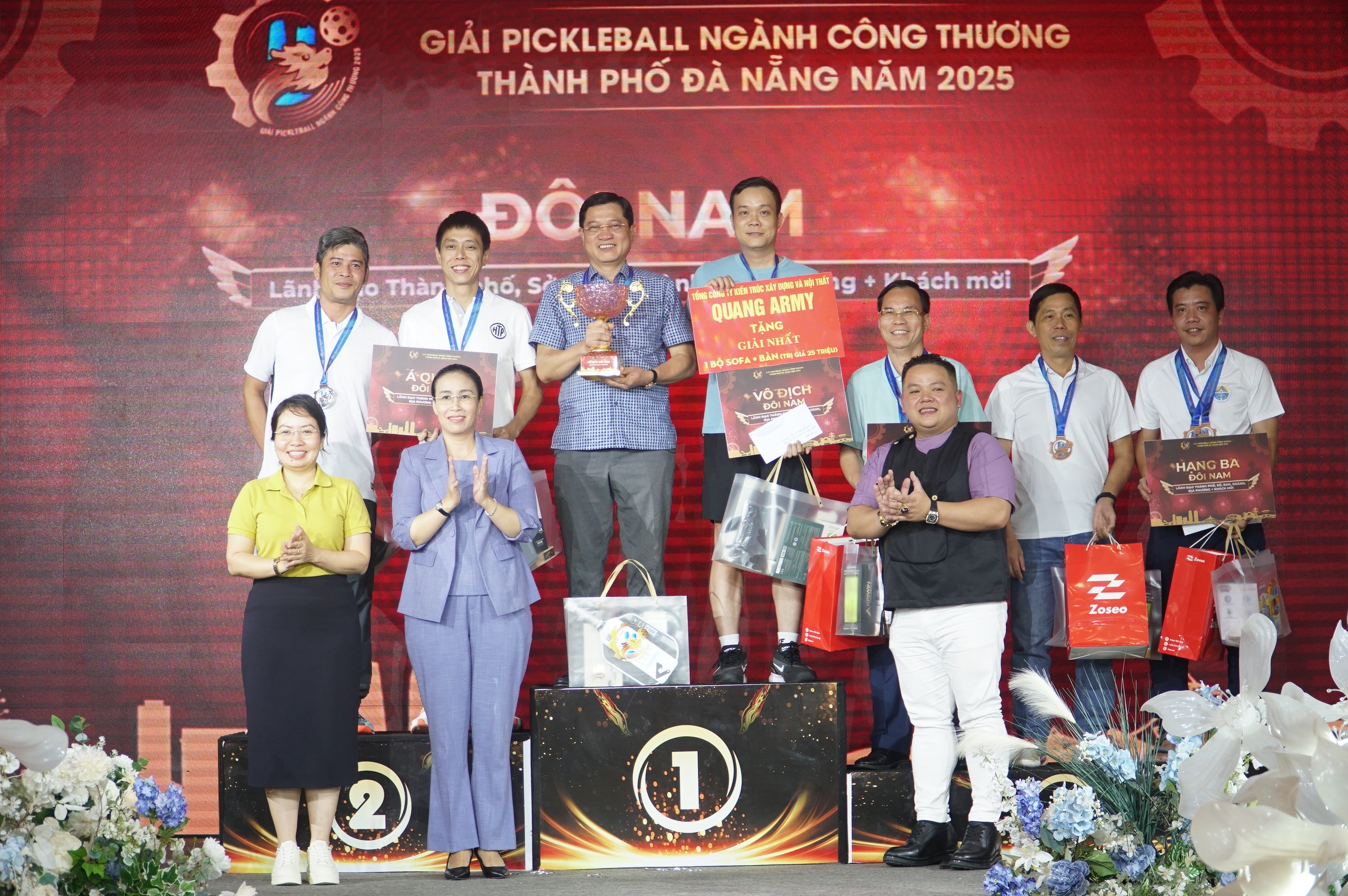 Đà Nẵng: Bế mạc giải Pickleball ngành Công Thương năm 2025