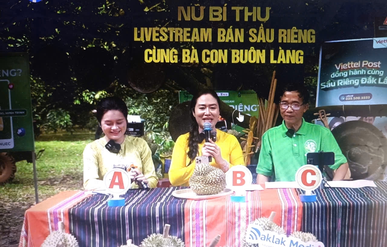 Sầu riêng Ea Knuếc ‘cháy hàng’ nhờ livestream: Bước đột phá từ thương mại điện tử