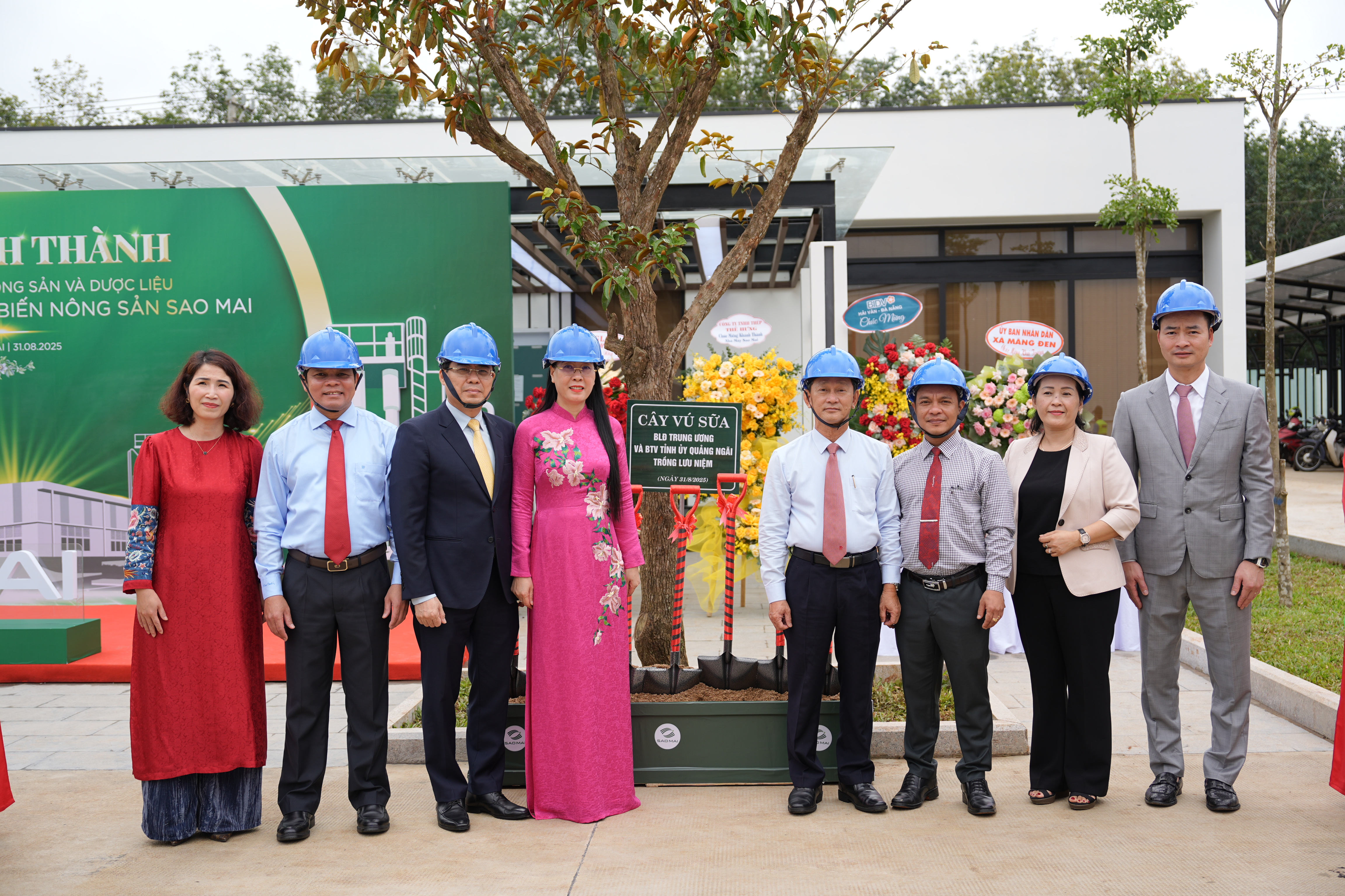 Khánh thành Nhà máy Chế biến Nông sản và Dược liệu Sao Mai tại Quảng Ngãi