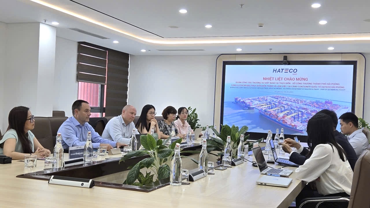 Hải Phòng: Đẩy mạnh hợp tác, giao thương với doanh nghiệp Thụy Điển