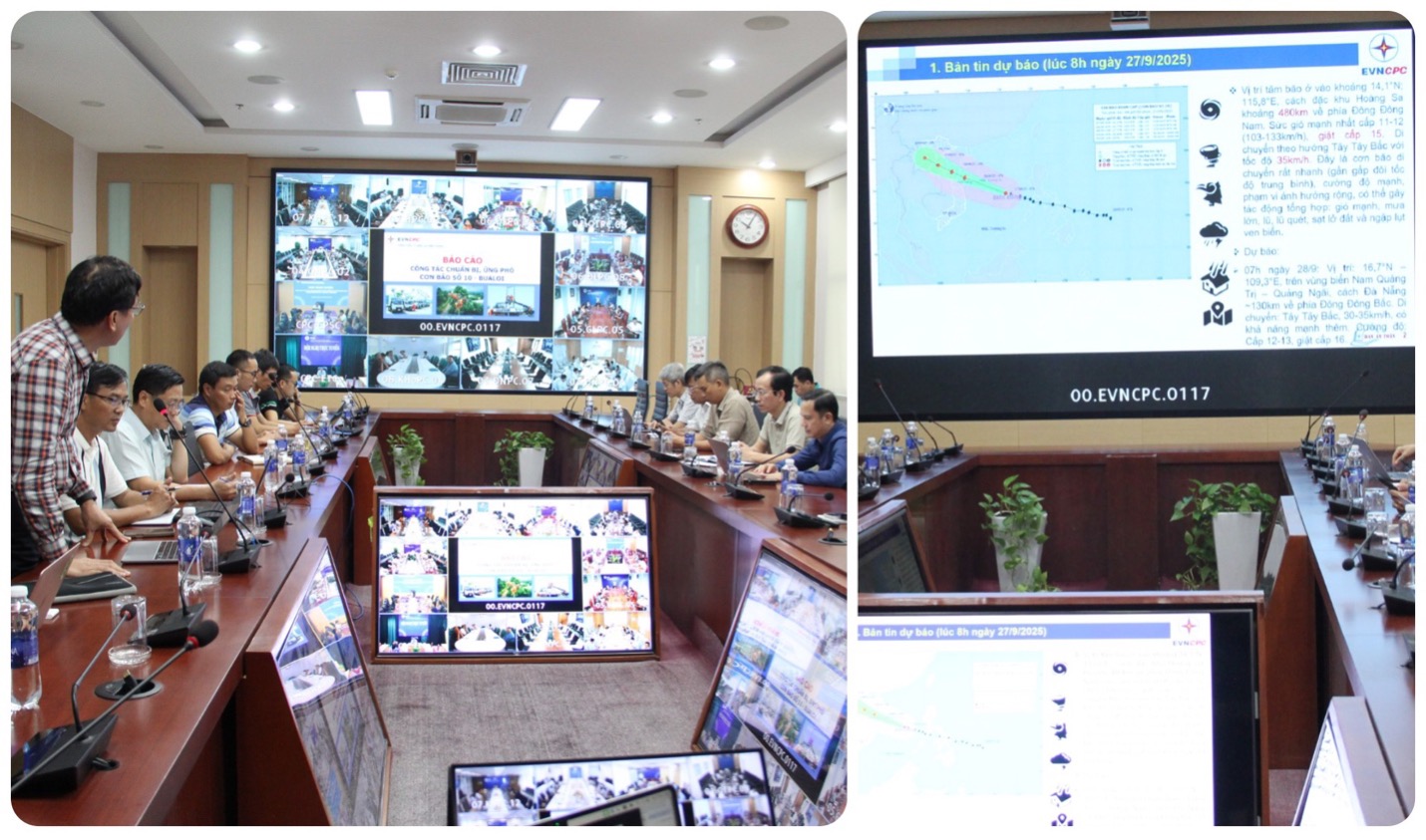 EVNCPC khẩn trương triển khai phương án ứng phó bão số 10