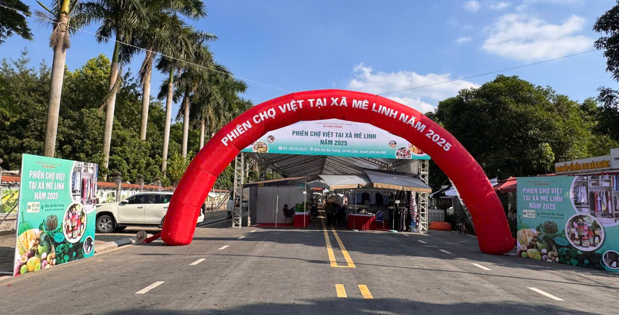 Hà Nội: 45 gian hàng tham gia Phiên chợ Việt tại Mê Linh