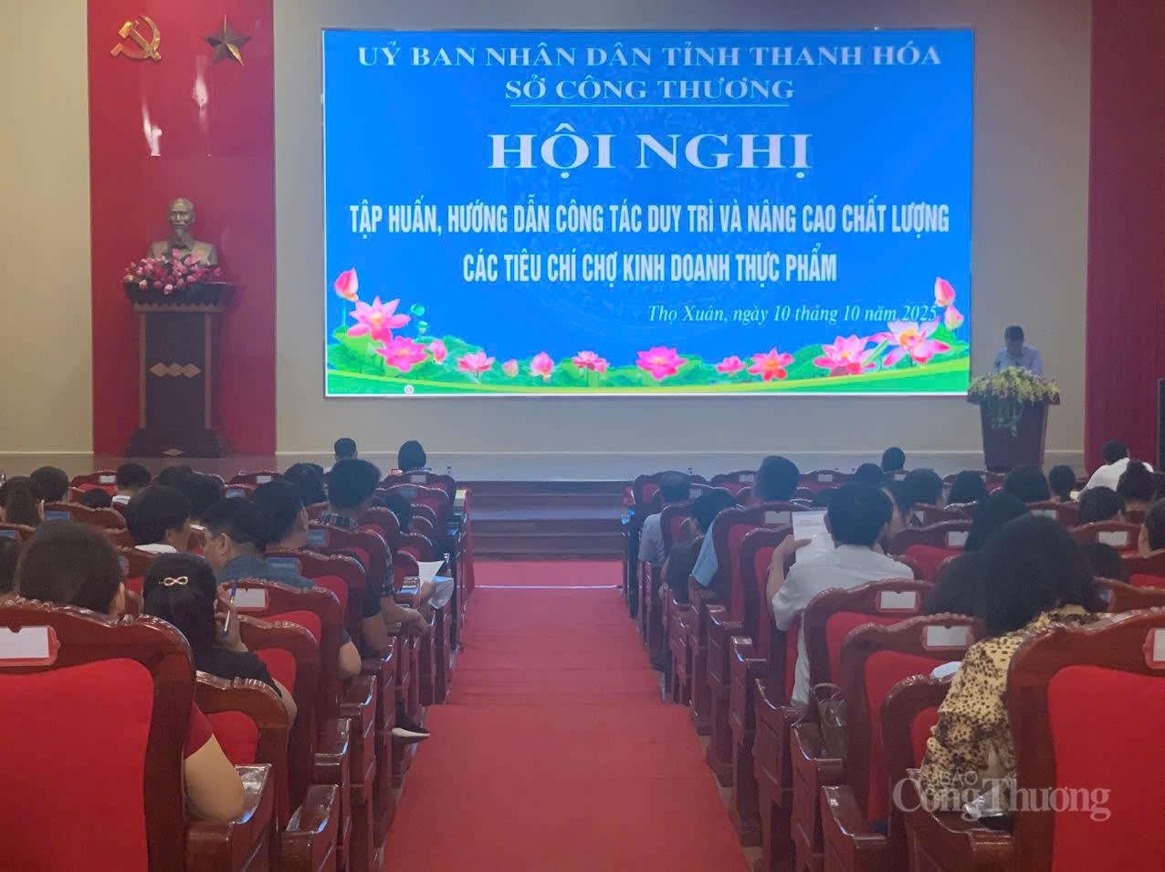 Thanh Hóa nâng cao chất lượng các tiêu chí chợ kinh doanh thực phẩm