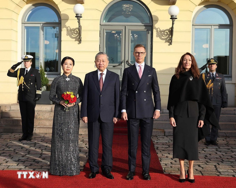 Lễ đón Tổng Bí thư Tô Lâm và Phu nhân thăm Cộng hòa Phần Lan