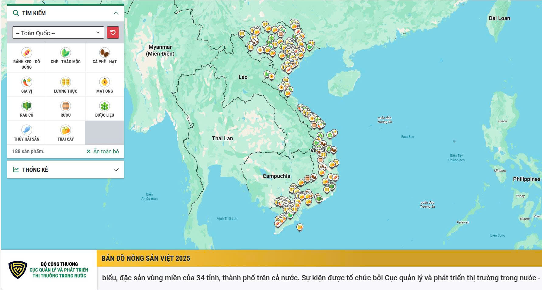 Ra mắt Bản đồ Nông sản Việt tại tuần lễ nông sản Việt Nam