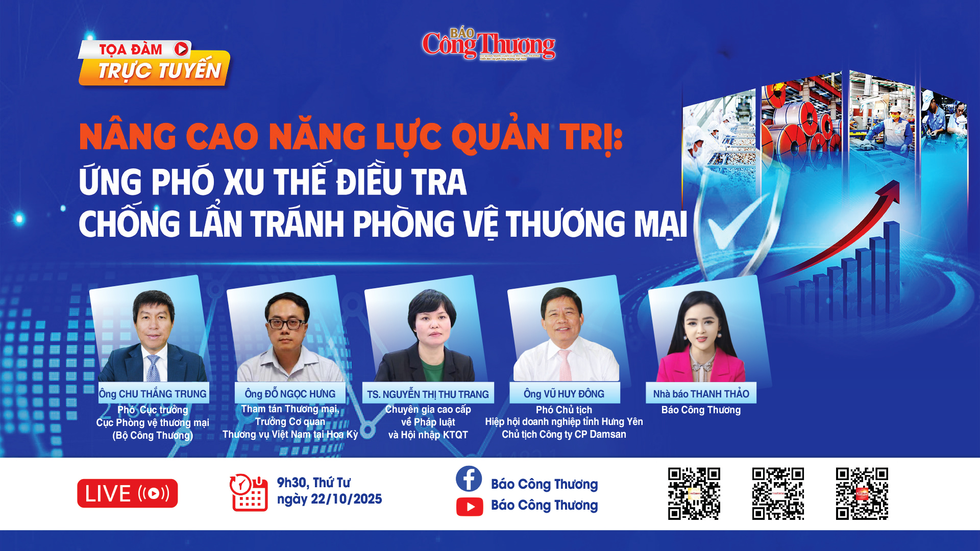 TỌA ĐÀM: Ứng phó xu thế điều tra chống lẩn tránh phòng vệ thương mại